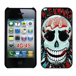iPhone 4 4S Funky Skull Design Hard Case (Skull)